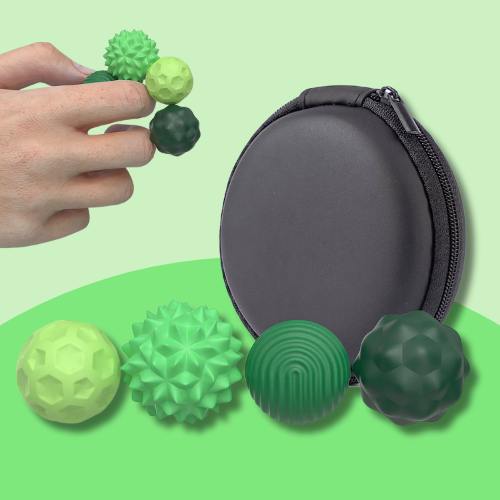 Silent magnetic fidget balls