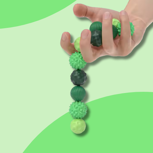 Silent magnetic fidget balls