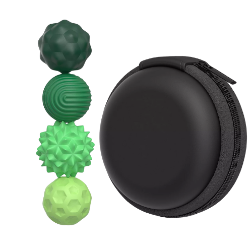 Silent magnetic fidget balls